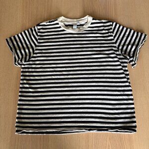 & Other Stories Black and White Striped T-shirt - 2